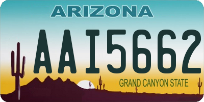 AZ license plate AAI5662
