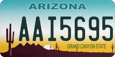 AZ license plate AAI5695