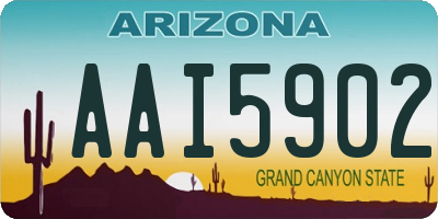 AZ license plate AAI5902