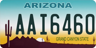AZ license plate AAI6460