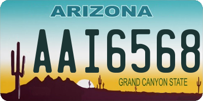 AZ license plate AAI6568