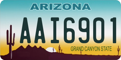 AZ license plate AAI6901