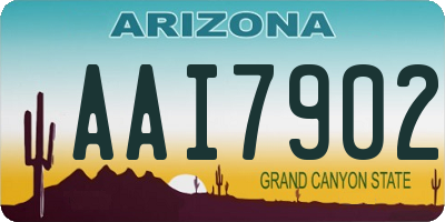 AZ license plate AAI7902