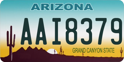 AZ license plate AAI8379