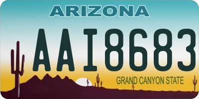 AZ license plate AAI8683
