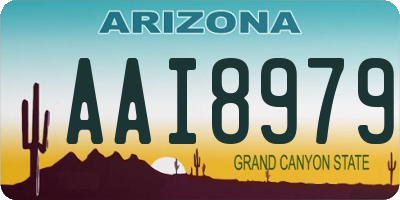 AZ license plate AAI8979