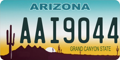 AZ license plate AAI9044