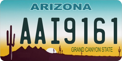 AZ license plate AAI9161