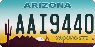 AZ license plate AAI9440