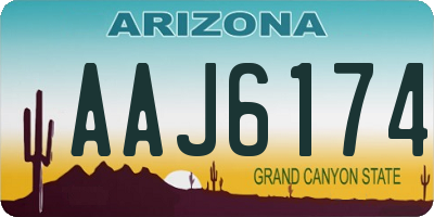 AZ license plate AAJ6174