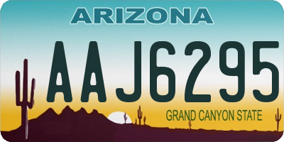 AZ license plate AAJ6295
