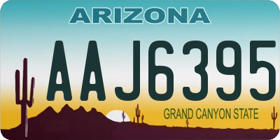 AZ license plate AAJ6395