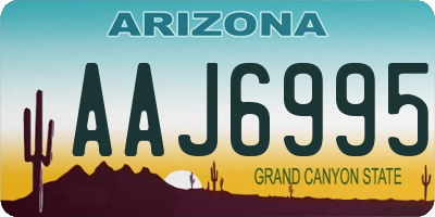 AZ license plate AAJ6995
