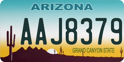 AZ license plate AAJ8379