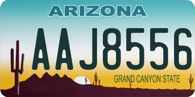 AZ license plate AAJ8556