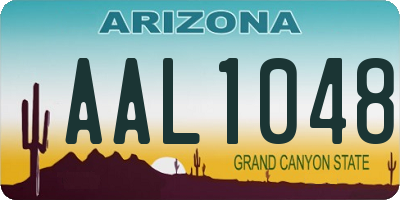 AZ license plate AAL1048