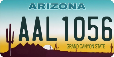 AZ license plate AAL1056
