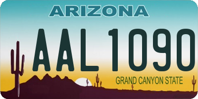 AZ license plate AAL1090