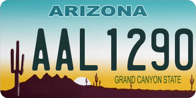 AZ license plate AAL1290