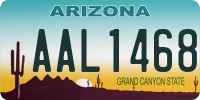 AZ license plate AAL1468