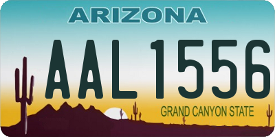 AZ license plate AAL1556