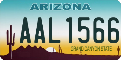 AZ license plate AAL1566