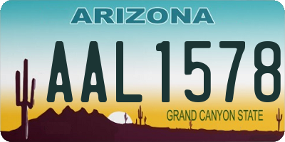 AZ license plate AAL1578