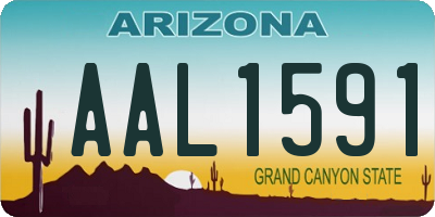 AZ license plate AAL1591