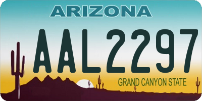 AZ license plate AAL2297