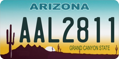 AZ license plate AAL2811