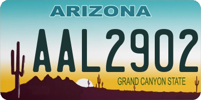 AZ license plate AAL2902