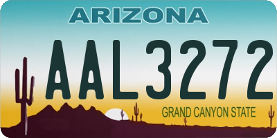 AZ license plate AAL3272