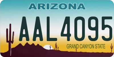 AZ license plate AAL4095