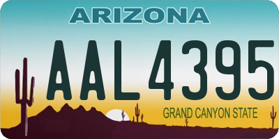 AZ license plate AAL4395