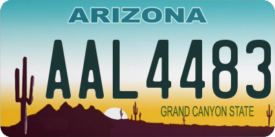 AZ license plate AAL4483