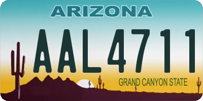 AZ license plate AAL4711