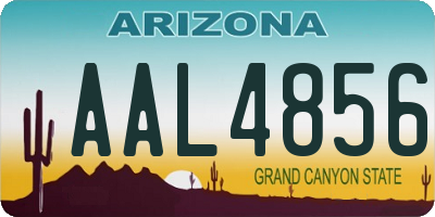 AZ license plate AAL4856