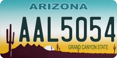 AZ license plate AAL5054