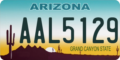 AZ license plate AAL5129