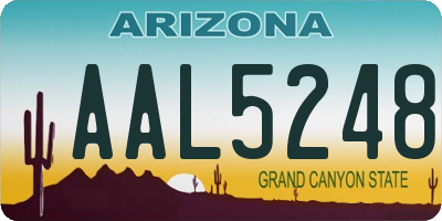 AZ license plate AAL5248