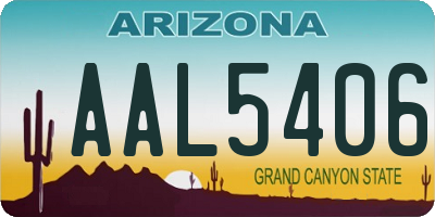 AZ license plate AAL5406