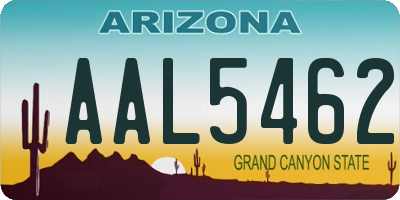 AZ license plate AAL5462