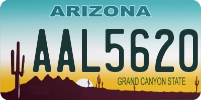 AZ license plate AAL5620