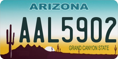 AZ license plate AAL5902