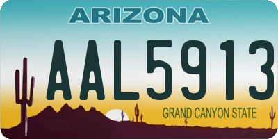 AZ license plate AAL5913