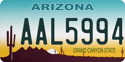 AZ license plate AAL5994