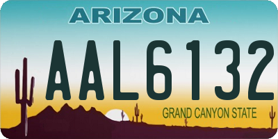 AZ license plate AAL6132