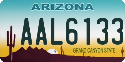 AZ license plate AAL6133