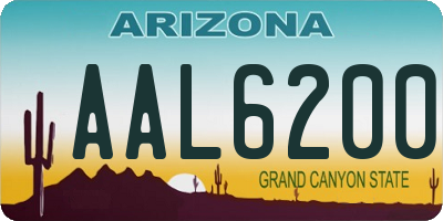 AZ license plate AAL6200