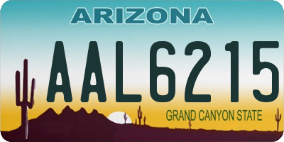 AZ license plate AAL6215